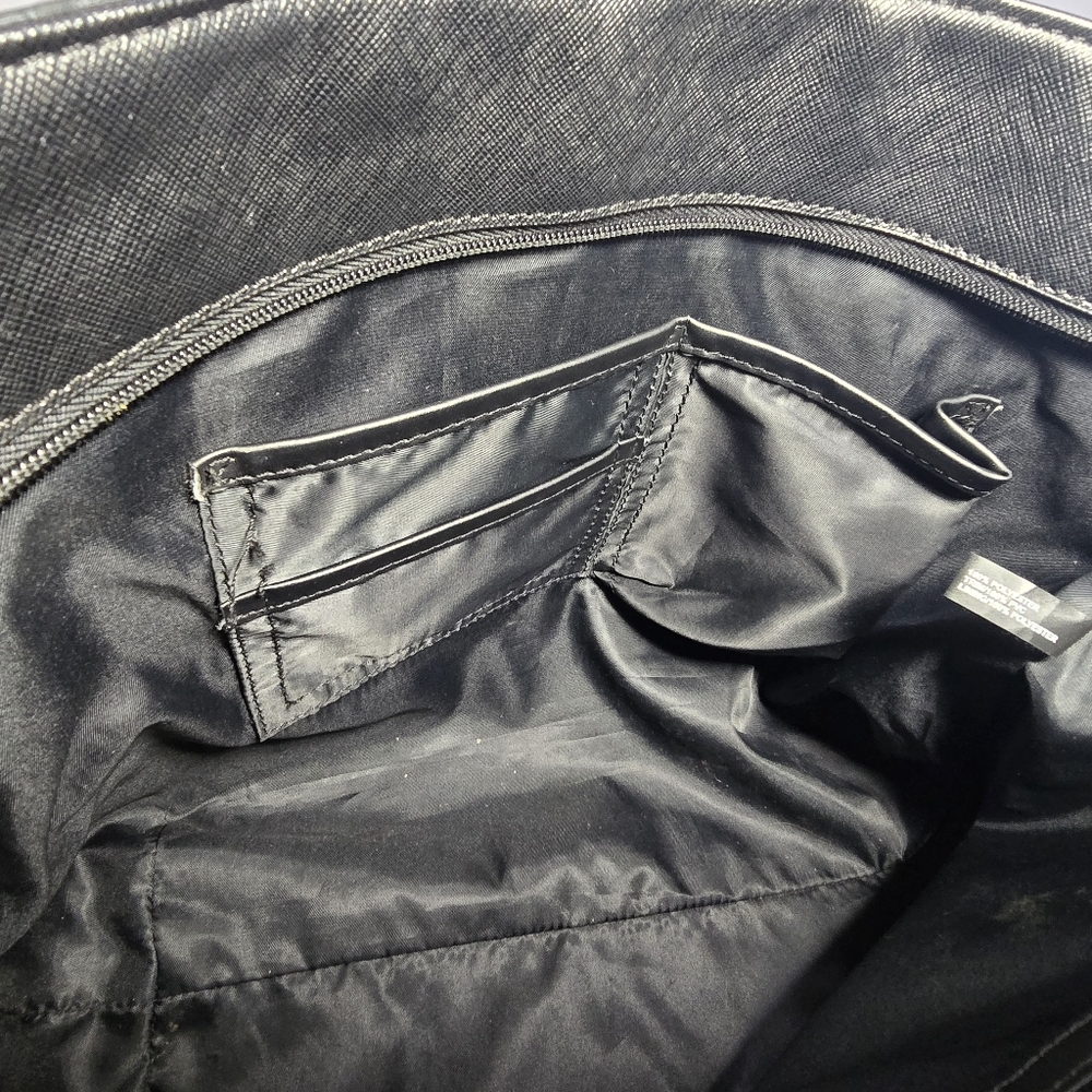 Guess Plummer Polyester Top Handle Logo Purse Bag Tote Zipper Closure - Picture 9 of 11